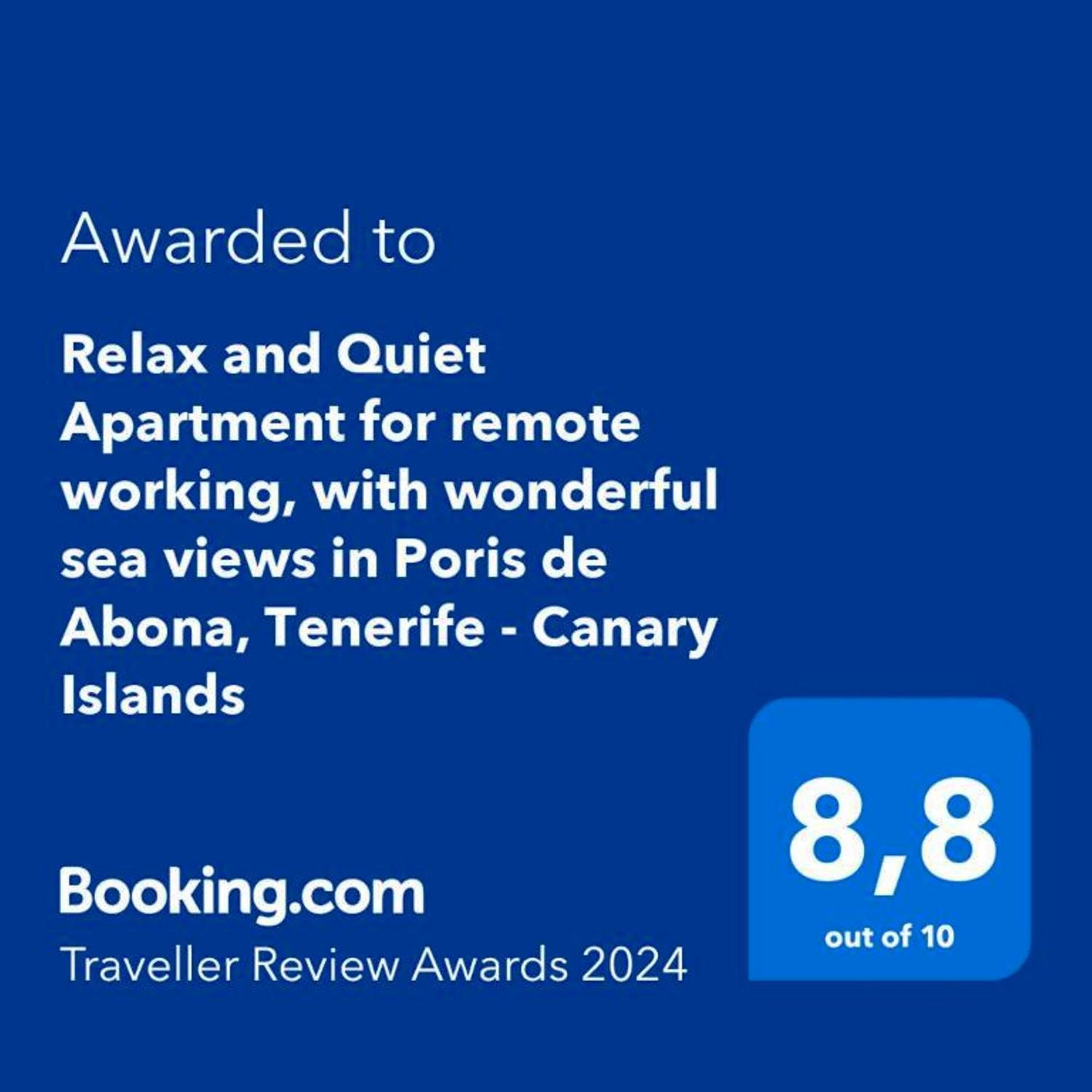 Relax And Quiet Apartment For Remote Working, With Wonderful Sea Views In Poris De Abona, Tenerife - Canary Islands المظهر الخارجي الصورة